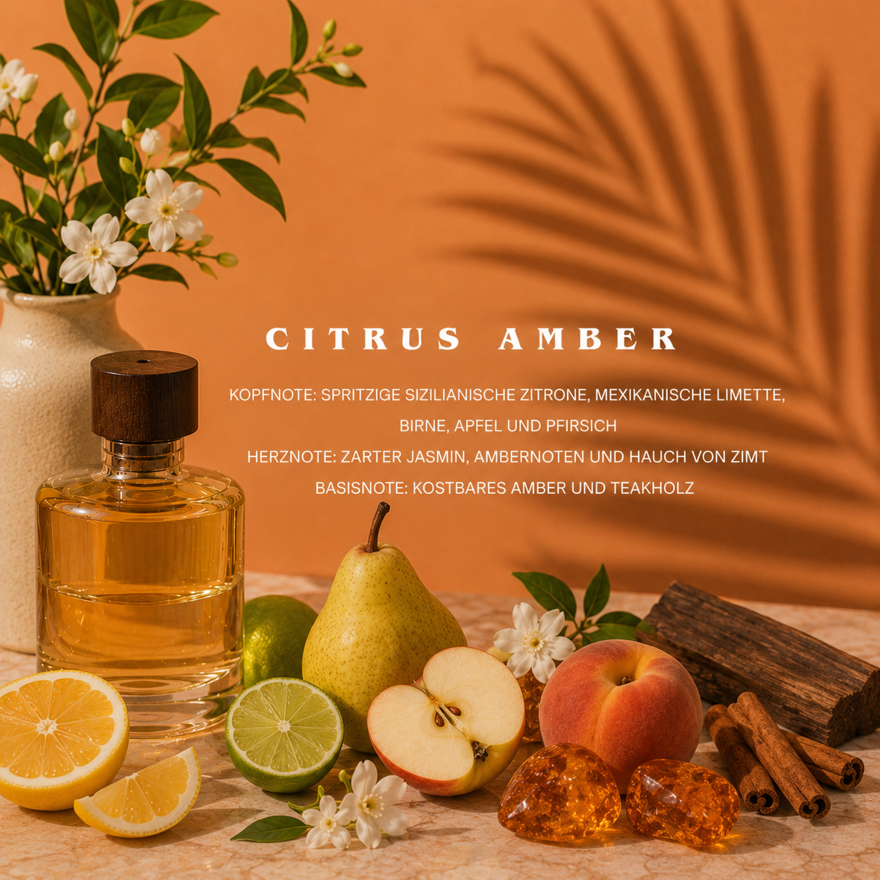 Scented Candle Citrus Amber