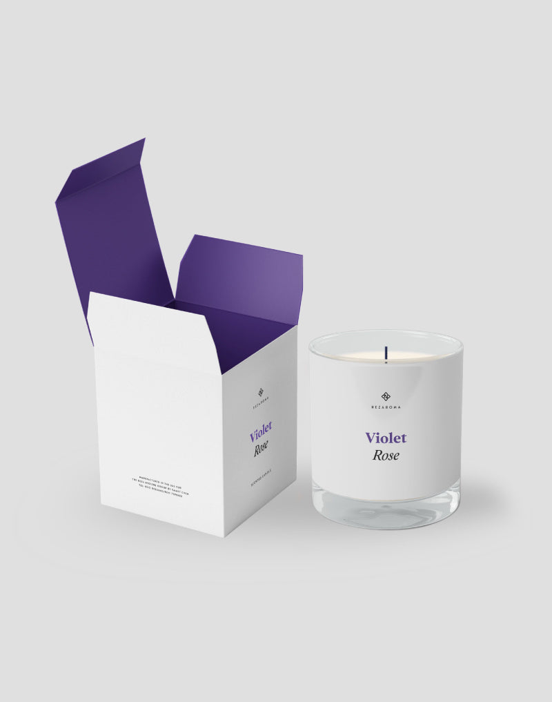 Scented Candle Violet Rose
