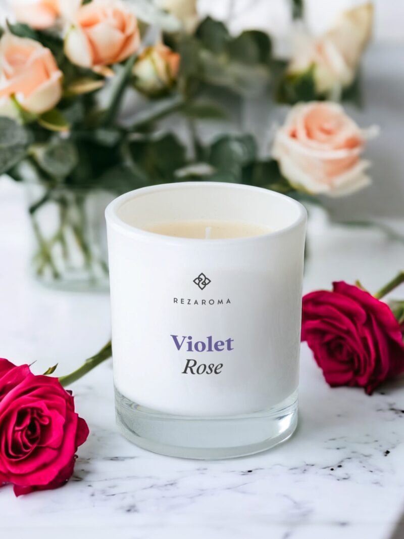 Scented Candle Violet Rose