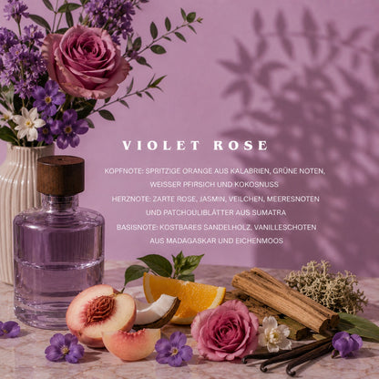 Scented Candle Violet Rose 
