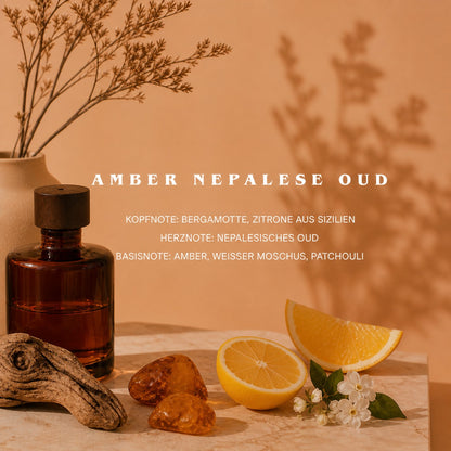 Scented Candle Amber Napalese Oud 